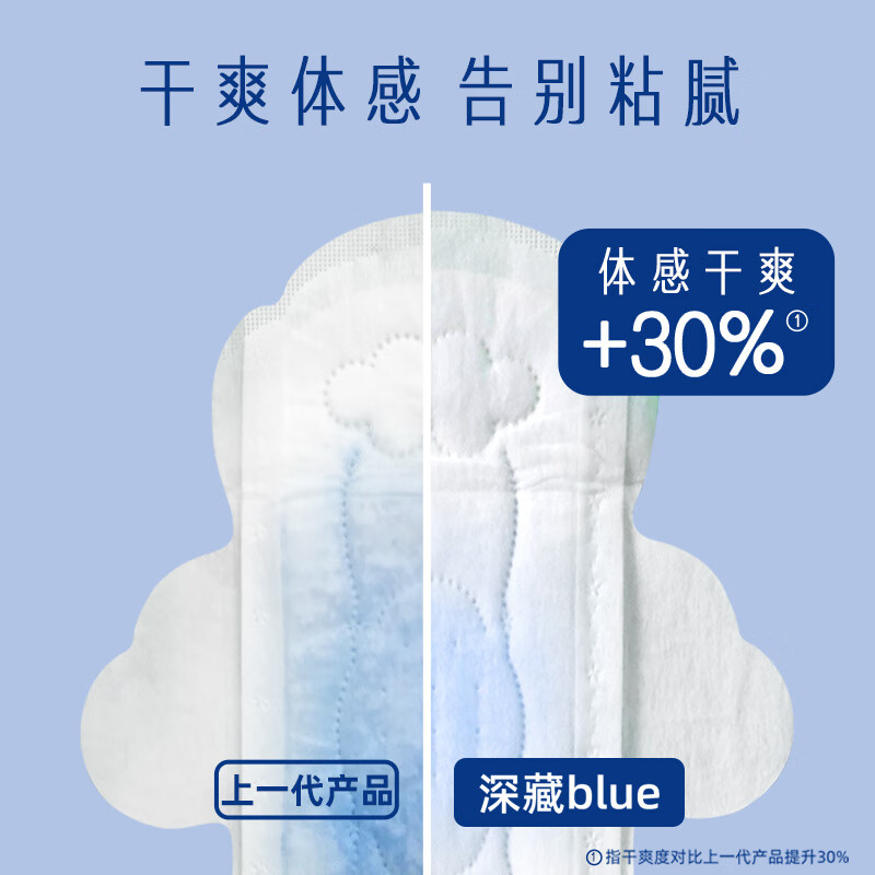 她研社卫生巾姨妈巾日夜用深藏blue超薄干爽透气卫生巾套 【40片】深藏240 *16片+奶滑150*24片