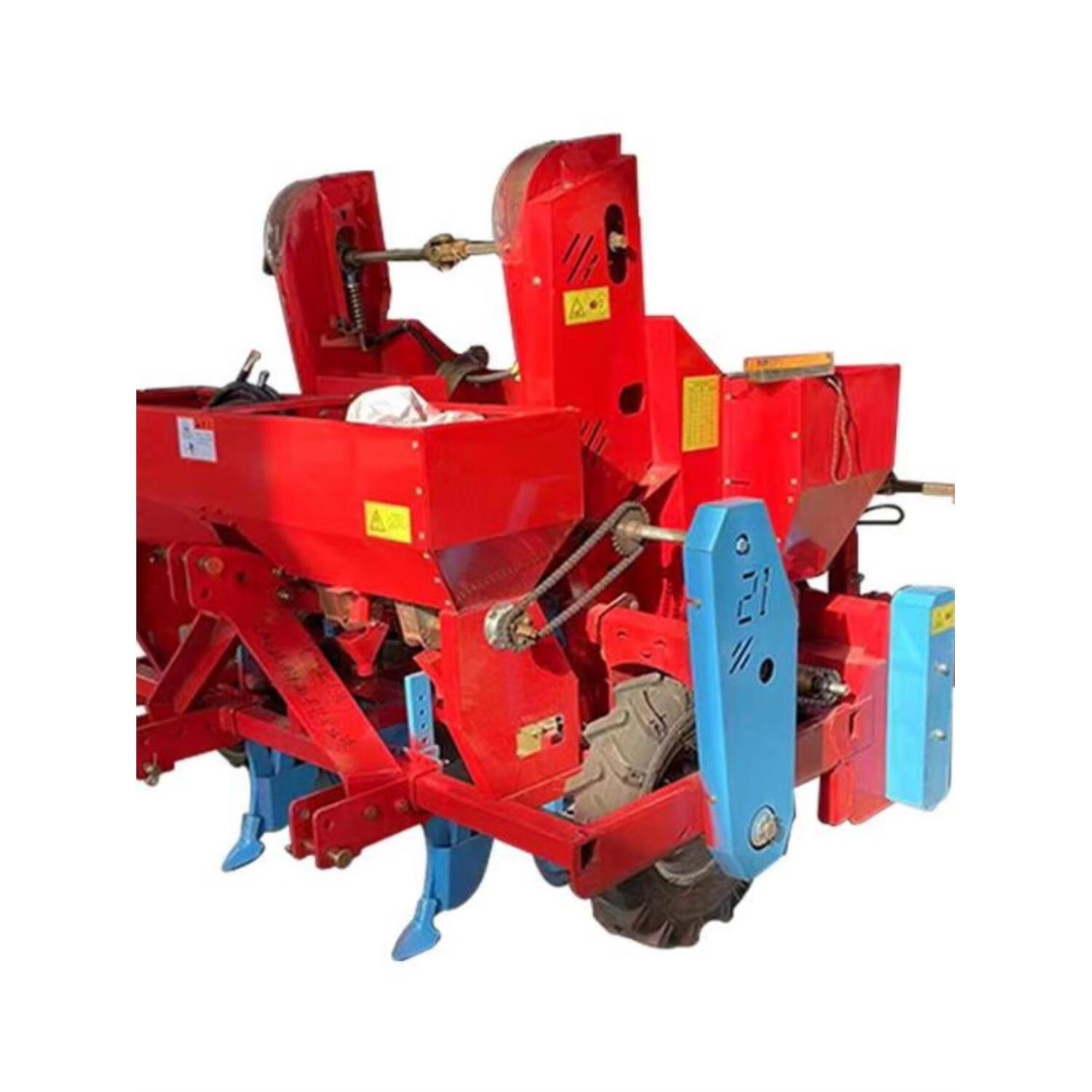 土豆播种机四轮拖拉机带马铃薯洋芋种植机点播机施肥起垄一体机 单垄