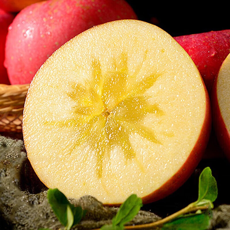 鲸咚亿农盐源冰糖心丑苹果四川大凉山糖心丑苹果脆甜新鲜水果年货礼盒 9.5-10斤大果精选带箱净重8.6斤