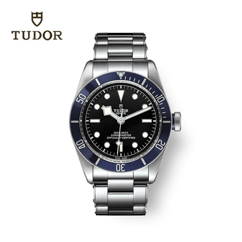 帝舵（TUDOR）碧湾 瑞士手表 钢带黑盘 大三针男表 41mm M79230B-0008
