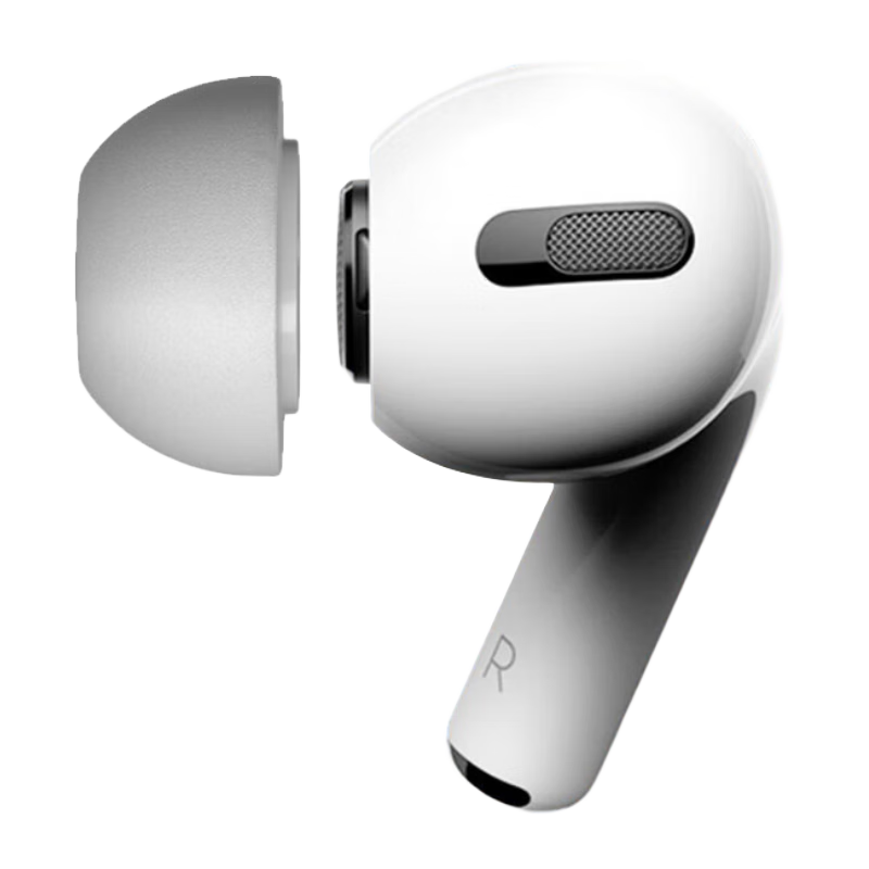 KMaxAI適用airpods pro 2/1代記憶海棉耳帽可替換慢回彈C套 蘋果真無線耳機(jī)入耳式耳塞套（中號2個）灰色