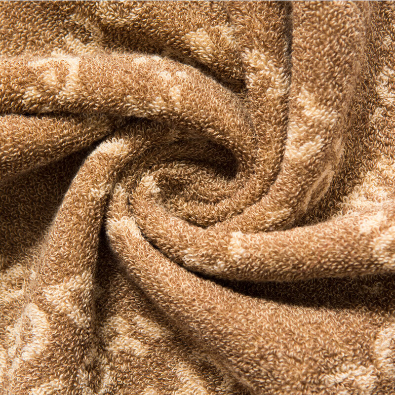 洁丽雅纯棉毛巾2条全棉方巾小洗脸巾柔软吸水男女家用擦手巾含挂绳深色 【浅棕1深棕1】 2条 52g