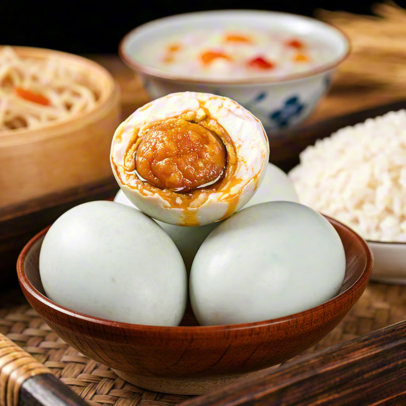 鸭香嫂不咸不淡新鲜麻鸭蛋流油即食熟鸭蛋盐蛋轻盐正品特产红泥腌制 50-60g10枚【尝鲜】