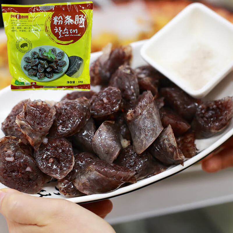 味粉条米肠韩国口味粉条做米肠延边朝鲜族血肠即食加热1kg 嘟嘟林粉肠