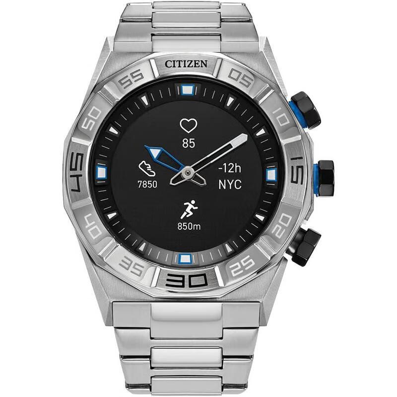 西铁城(citizen)cz smart第一代智能手表男44mm运动心率跟踪 带高尔夫