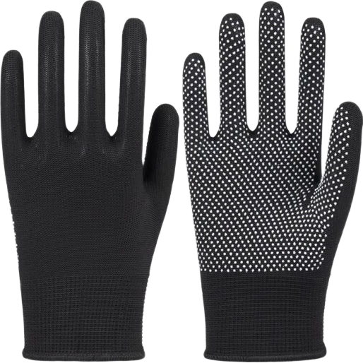 手套劳保耐磨工作防滑防晒尼龙薄款夏季干活透气点胶户外搬运男女 混合 3双 均码