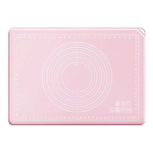 八財(cái)?shù)聡?guó)食品級(jí)硅膠揉面墊加厚家用搟面烘焙面墊防滑隔熱做饅頭包子 粉色(40*60cm)