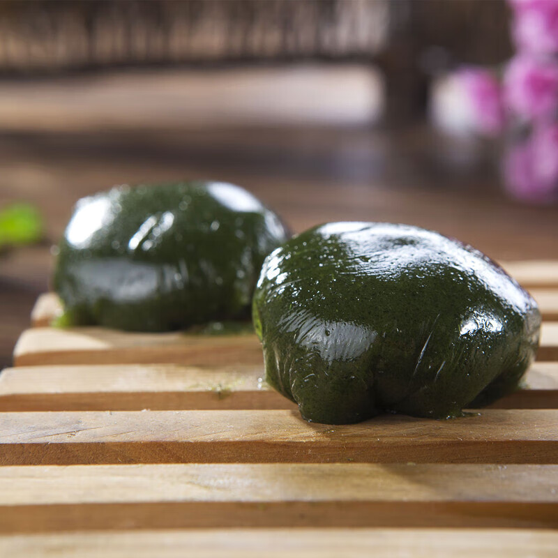 哺食旺艾草团子豆沙艾草清明果艾草麻糍糍粑芝麻艾青团子300g6个装