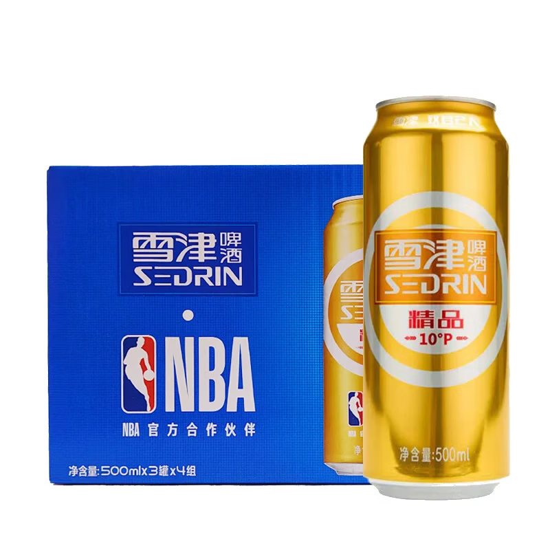 雪津啤酒(sedrin)麦之初啤酒罐装易拉罐精酿啤酒听装高档麦香啤酒500