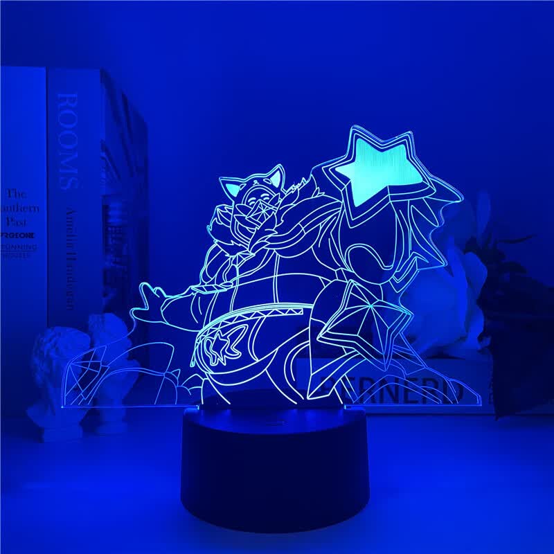 昂沐周边usb小夜灯lol亚索盲僧提莫游戏模型景品摆件礼物 厄加特6516