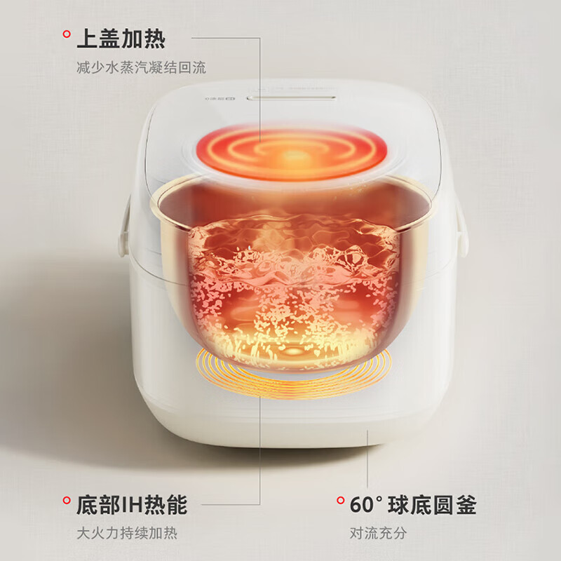 东芝（TOSHIBA）【官方旗舰店】白珍珠0涂层电饭煲4-5人无涂层不锈钢IH低糖电饭煲4升容量  【健康低糖】 4L 丨1-6人