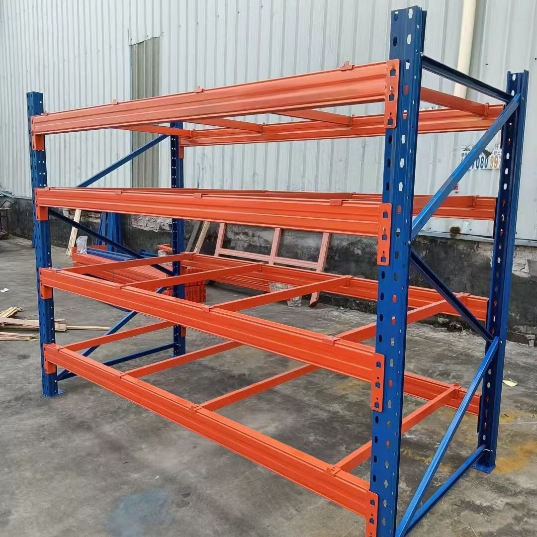 何健弓工业重型货架大型承重加厚仓储货架托盘板材高位多层置物架子