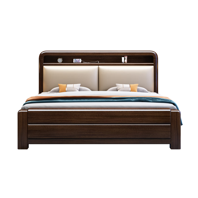 ʵľ Ͻ̴ľʵľ1.8x2˫˴1.5Ը䴢 Ͻ̴ľ+8cmص 1500mm*2000mmܿ