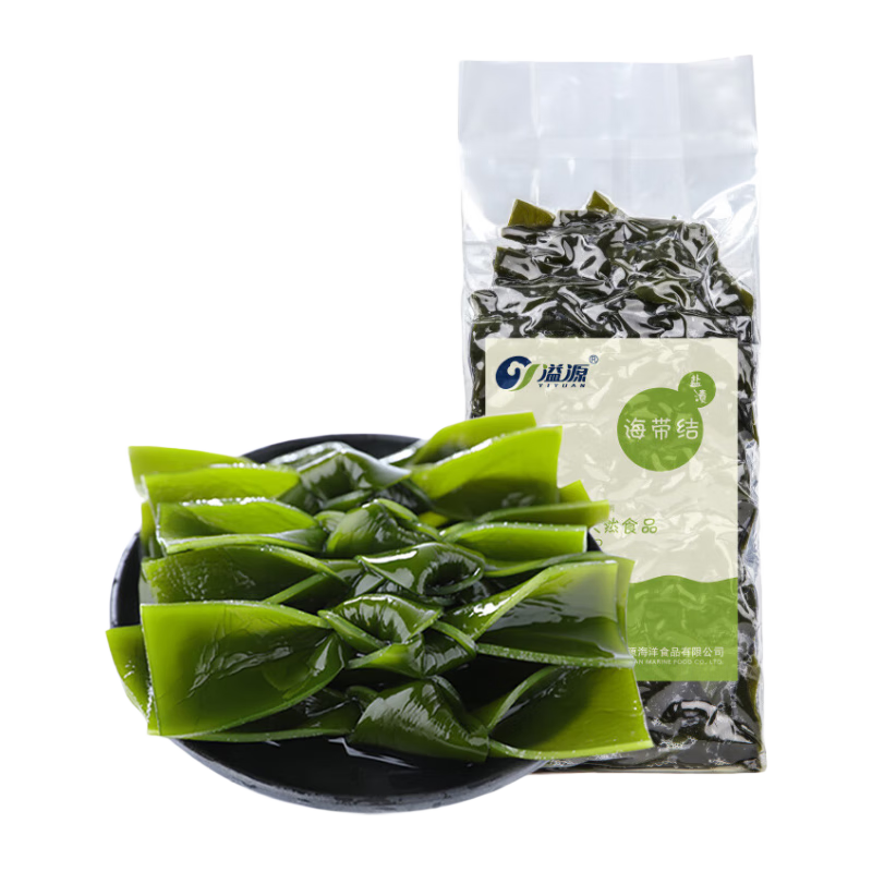 溢源鹽漬海帶結(jié)無沙新鮮煲湯涼拌關(guān)東煮串串食材海草海藻商用海帶結(jié)扣 鹽漬海帶中結(jié)5斤*1袋