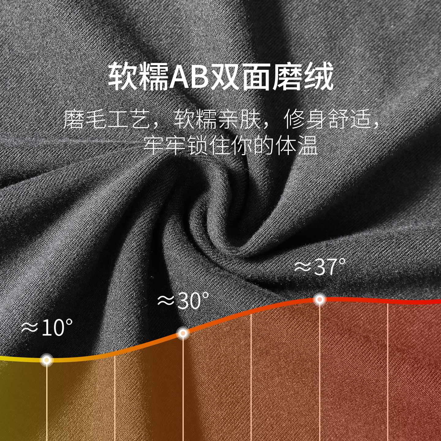 古今(GUJIN)保暖背心男士无痕贴身秋冬内穿打底发热2025年新双面磨绒轻暖薄款 黑色 (高弹舒适) 2XL 建议体重140-160斤