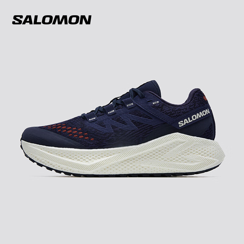 萨洛蒙（Salomon）男款 户外运动轻量舒缓减震包裹跑步路跑鞋 AERO GLIDE 3 GRVL 星光紫 478698 40 (UK6.5丨 40)