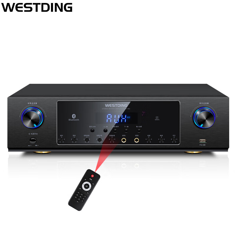 威斯汀(westding)家庭影院专业家用大功率音频放大器 ktv功放机usb