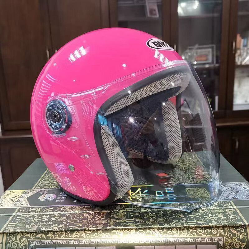 GXT星吉光头盔电动车四季可用电动自行车冬季保暖防晒半盔成人骑行盔 白色