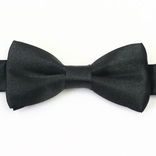 IFSONG英伦风儿童领结黑色韩版主持演出幼儿园小孩小学生校服表演背带夹 经典黑_LDC011