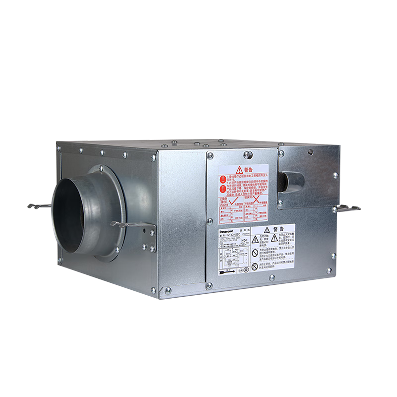 松下（Panasonic）管道送風(fēng)機強力廚房油煙衛(wèi)生間進氣風(fēng)機廁所抽風(fēng)機排氣扇 156風(fēng)量/FV-12NS3C