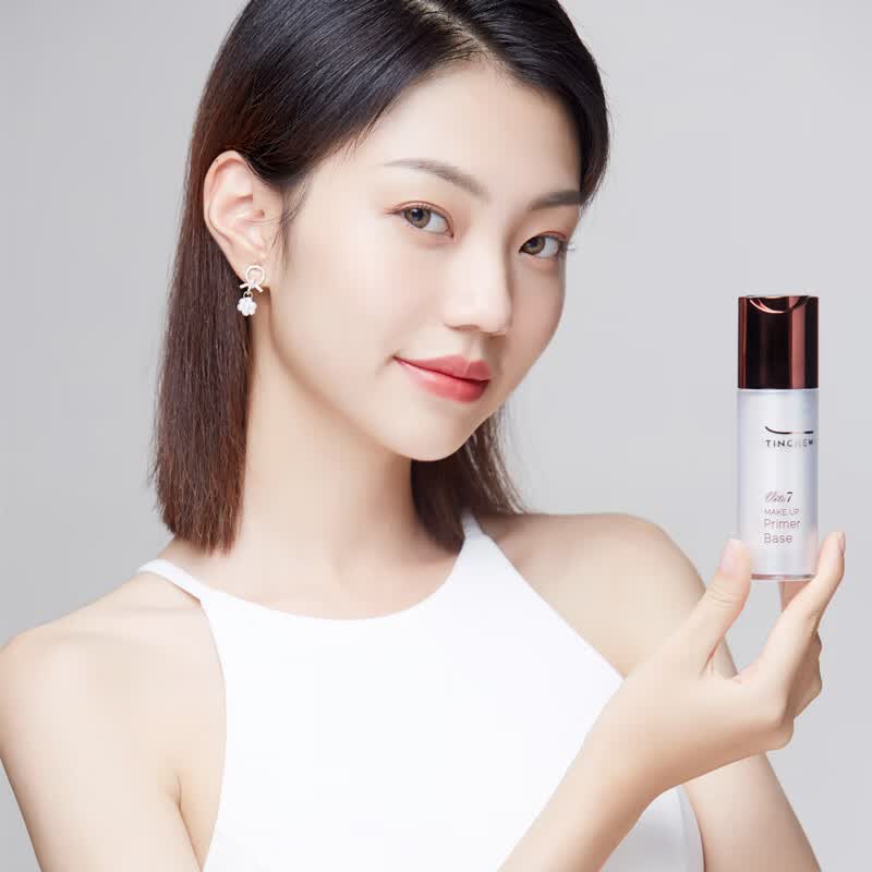 花联（TINCHEW）光彩粉颜隔离乳妆前乳提亮均匀肤色隐形毛孔保湿遮瑕 浅紫色