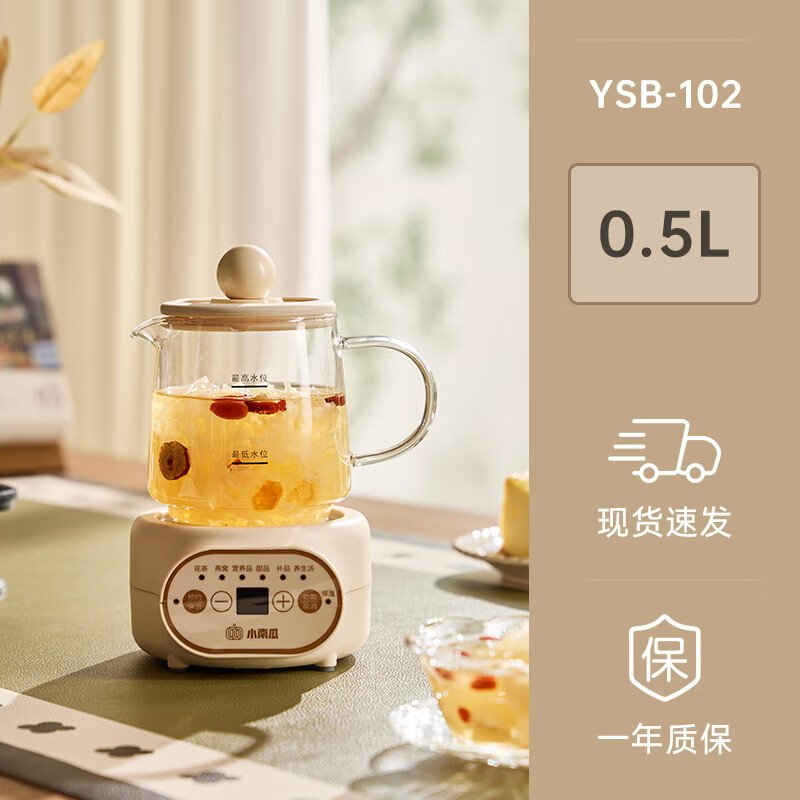 小南瓜养生杯办公室小型全自动加厚玻璃保温家用多功能煮茶养生壶 标准款 0.5L