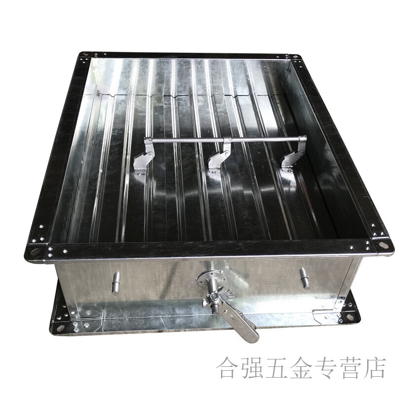 灵镁镀锌手动对开多叶调节阀 管道风量风阀 铝叶片止回阀 200*200