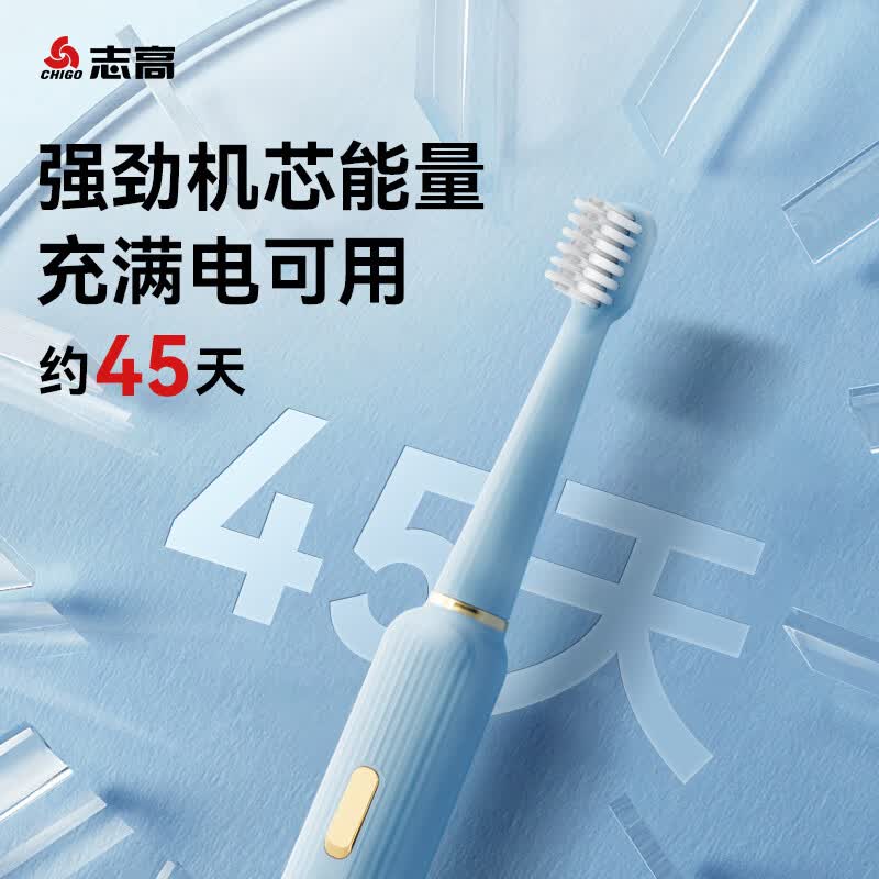 志高【母亲节礼物】智能电动牙刷成人学生情侣声波牙刷结婚伴手礼红色锦鲤生日礼物送母亲 Pro2-典雅白【到手4刷头】