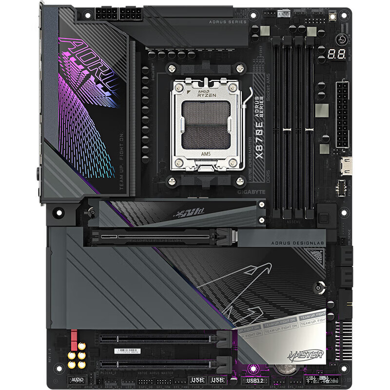 技嘉(GIGABYTE)新品X870E AORUS MASTER/X870 GAMING X WIFI7 主板DDR5支持AMD CPU AM5 7800X3D/9700X/9900X X870E AORUS MASTER超级雕