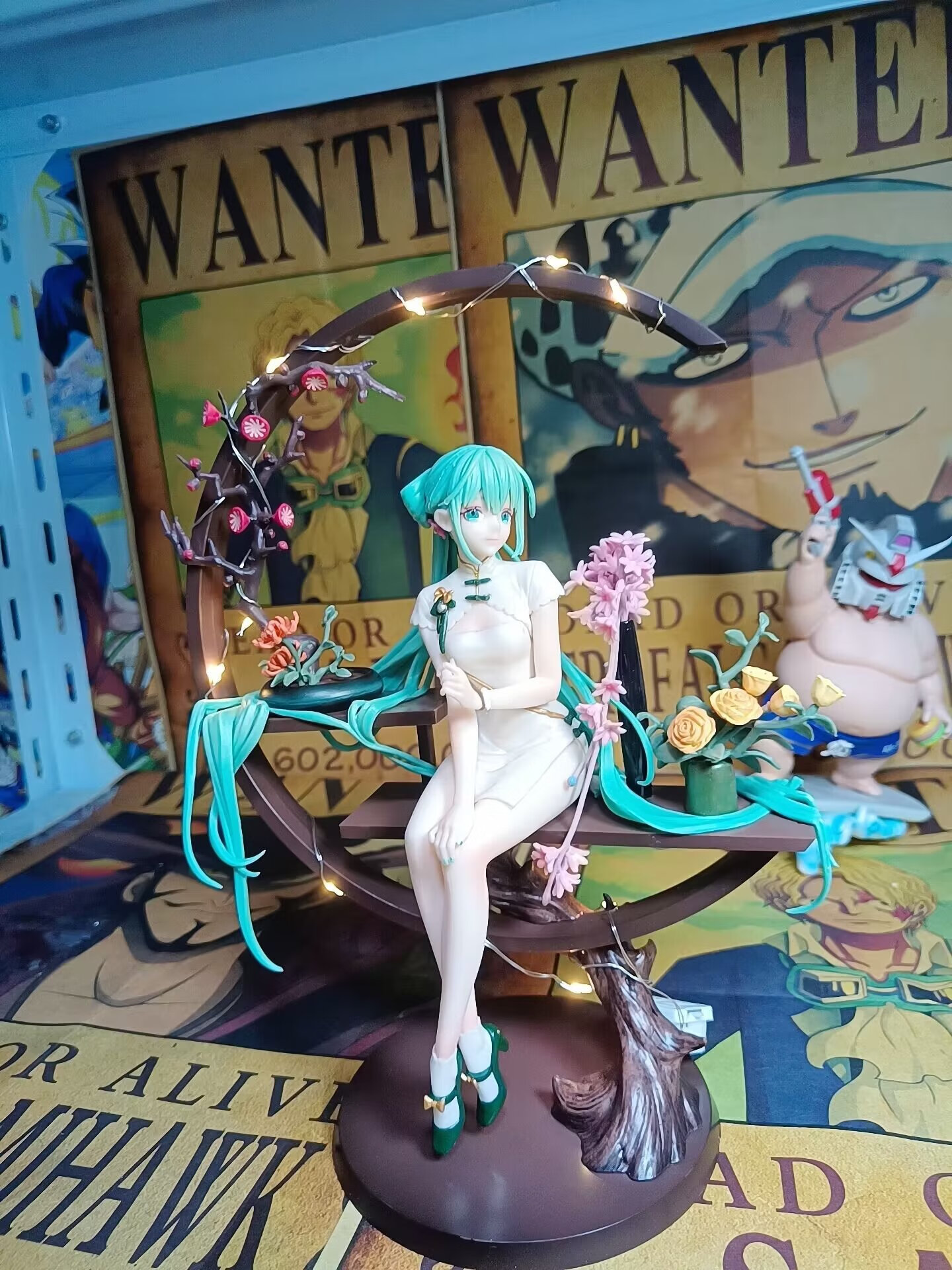 毅彩手原办神初音 韶华旗袍初音 1/7旗袍美少女手办 动漫周边摆件