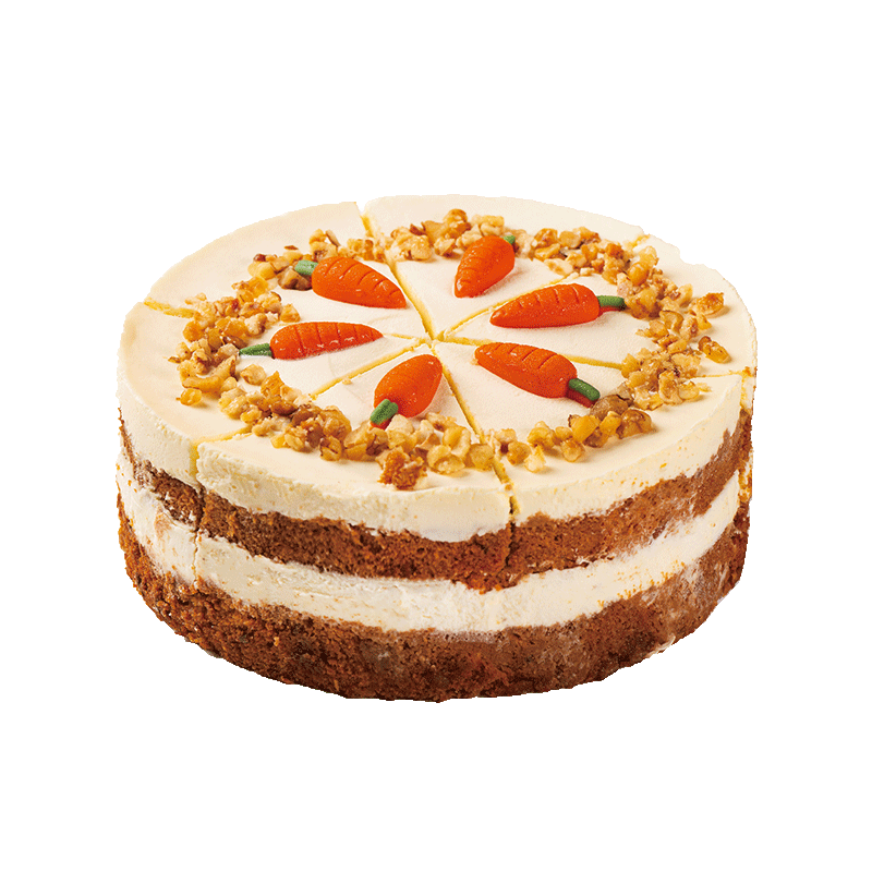 七鲜私厨英式胡萝卜蛋糕480g6寸6块动物奶油甜点生日蛋糕礼盒零食