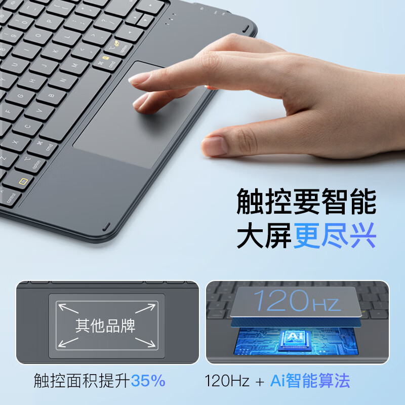 inateck轻量磁吸iPad妙控键盘Air876适用Pro10.9/11英寸苹果平板保护套12.9/13寸蓝牙平板键盘2026新款 【轻量款】海盐蓝 【10.9/11寸】Air876|Pro18-22