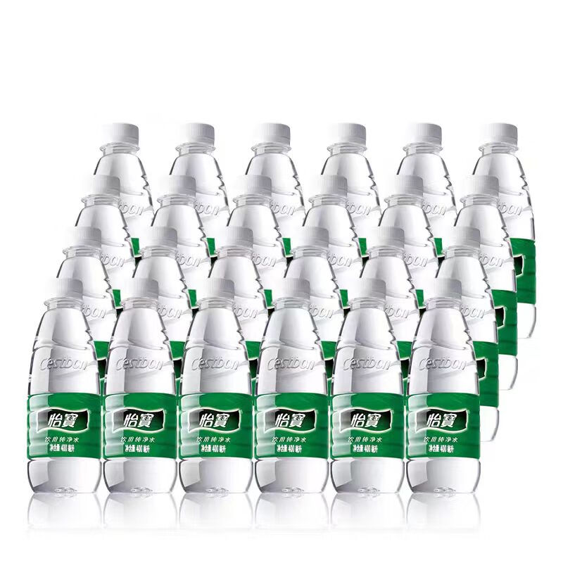 怡宝饮用纯净水 400ml/瓶 特渠专用会议办公便携小瓶饮用水 400ml*12