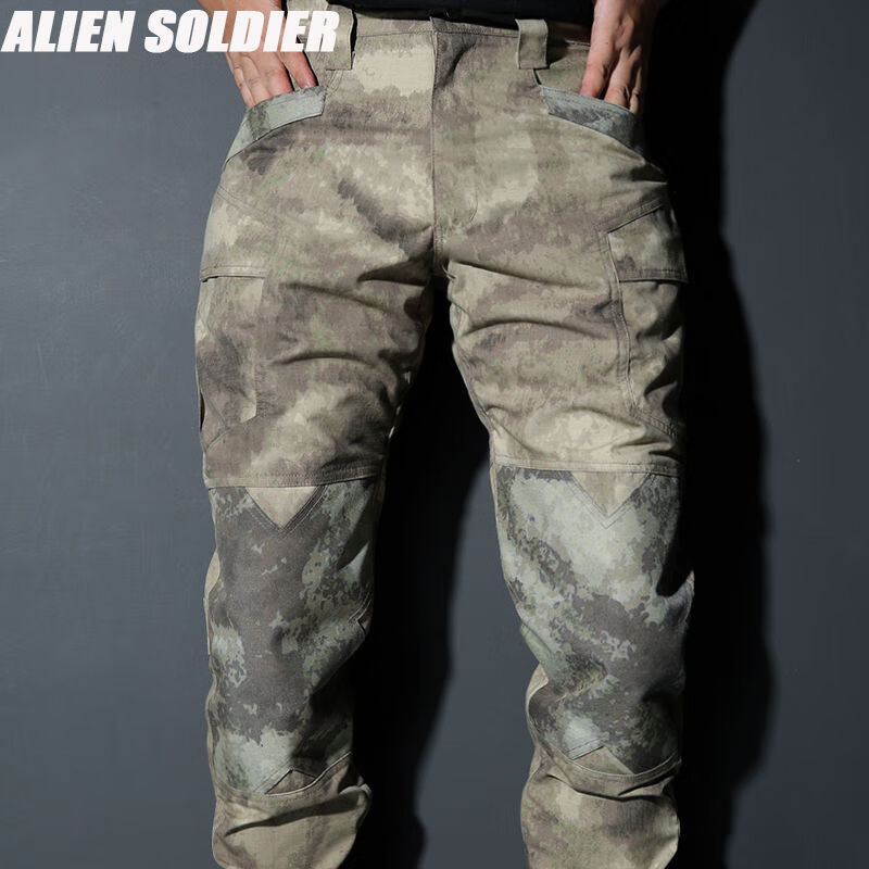 異種兵廢墟迷彩戰(zhàn)術(shù)軍迷褲男戶外修身束腳工裝長(zhǎng)褲子防風(fēng)春夏秋 AU廢墟迷彩 S-適合穿29-30褲碼