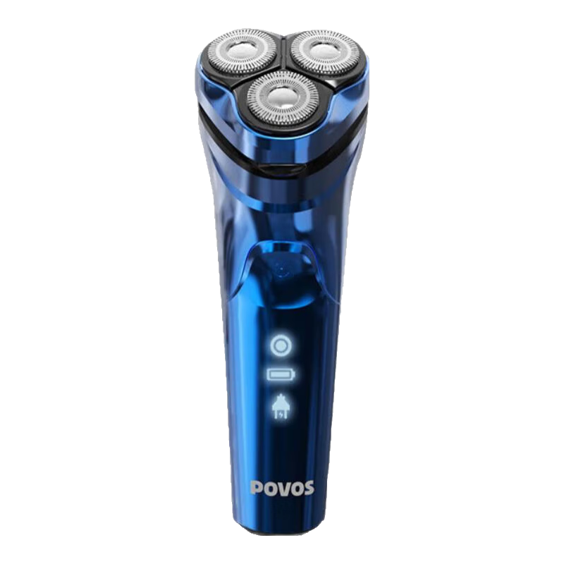 奔腾（POVOS）剃须刀全身水洗3D立体浮动刀头电动剃须刀PQ8786蓝色送父亲送男友送老公节日礼物 蓝色普通装