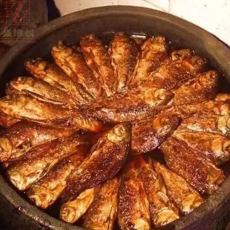 痴宴广府九峰山酥鱼永年砂锅鱼五香味 酥鱼小鲫鱼砂锅酥鱼五香网红零 1.5kg (顺丰)