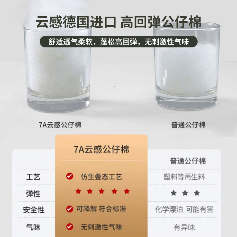 宏铮大象耳朵沙发意式极简baxter布艺沙发客厅小户型网红科技布沙发 米白色 两人位 1.8m 【加大坐宽】