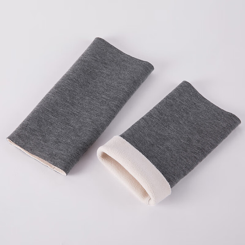 羊毛绒护肘女护关节套保暖网球护肘男加绒加厚护胳膊秋冬手肘防寒 深