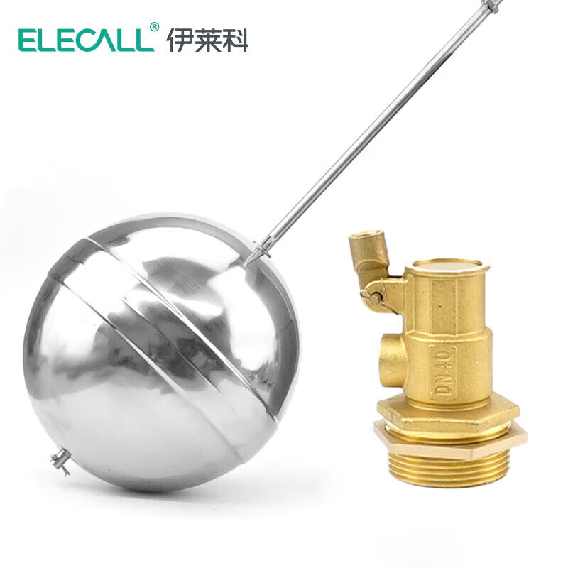 伊莱科(ELECALL)不锈钢浮球开关自动水位控制器耐高温直塞式浮球阀1.5寸 EFVS-40