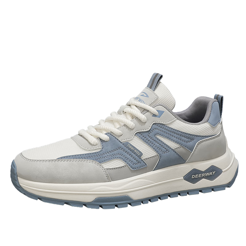 百亿补贴:德尔惠(DEERWAY)运动鞋子男2025夏季男鞋时尚透气老爹鞋男士休闲跑步鞋 白灰兰 3984.8元