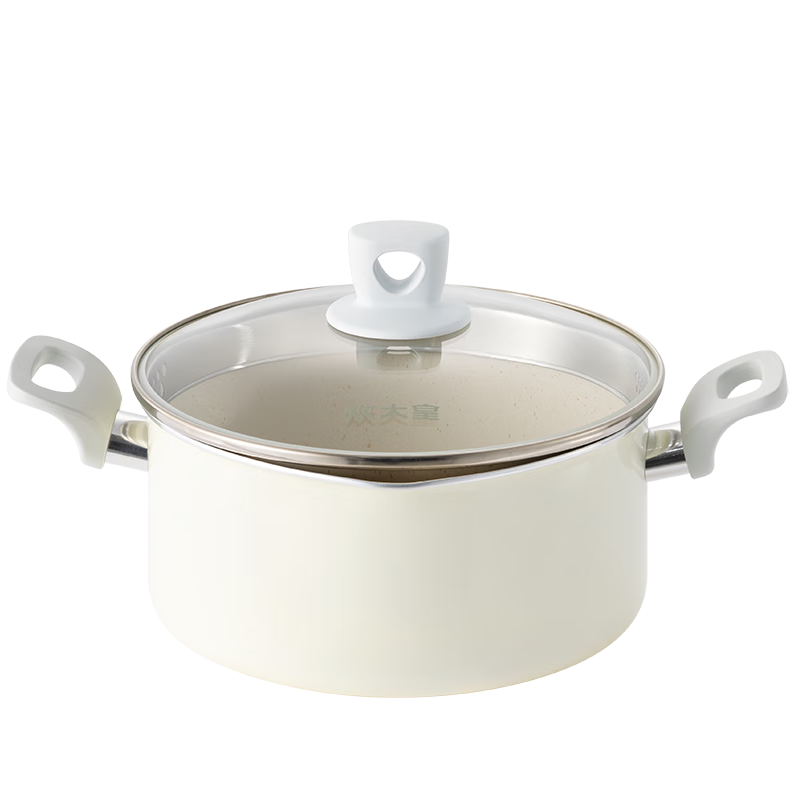 炊大皇 湯鍋不粘鍋 易潔煲湯燉煮熬粥湯奶鍋22cm 磁爐通用 麥萌MM22TG