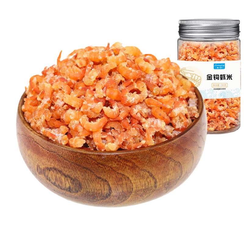 魯小鯨海產(chǎn)干貨 中號金鉤海米250g 淡曬蝦仁干蝦皮蝦米蝦干蝦仁煲湯