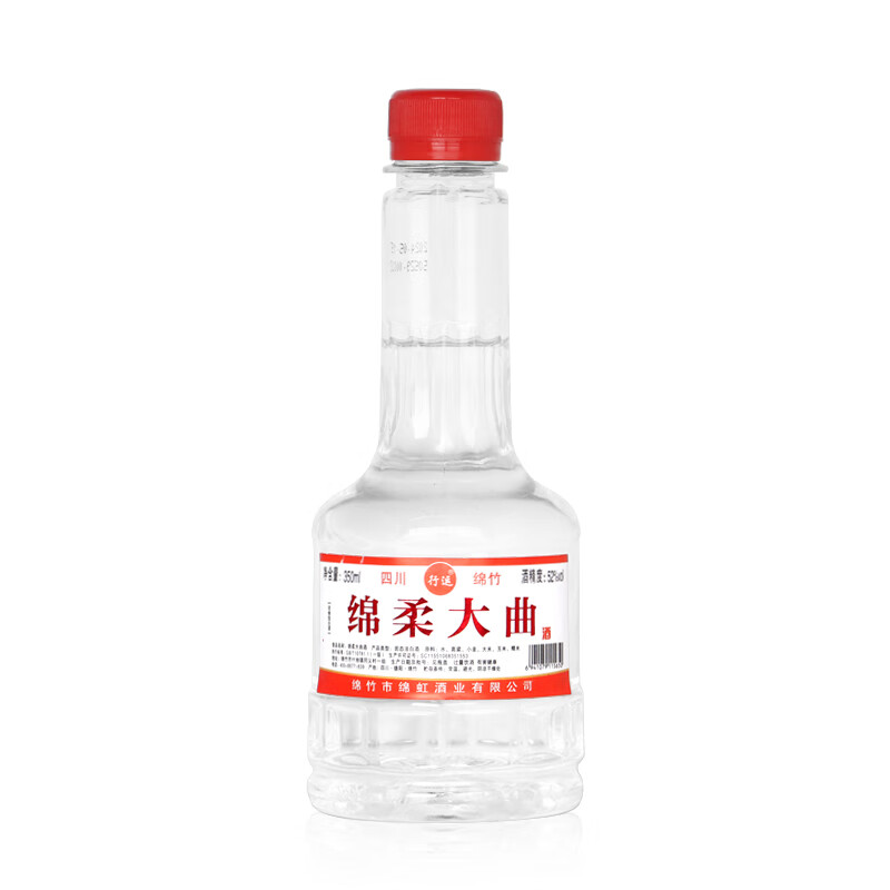 行运绵柔大曲酒52度浓香型白酒纯粮食白酒350ml单瓶四川口粮白酒 52度