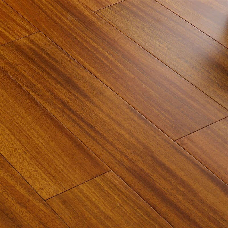 叽哩哇啦圆盘豆实木地板家用a级原木18mm地暖锁扣人字拼木地板