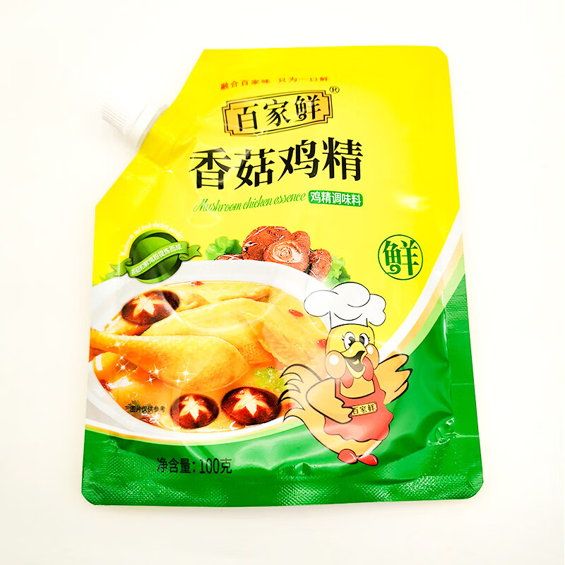 百家鲜百家鲜香菇鸡精100g烧菜调味品排骨煲汤调味料炒菜烹饪料家用
