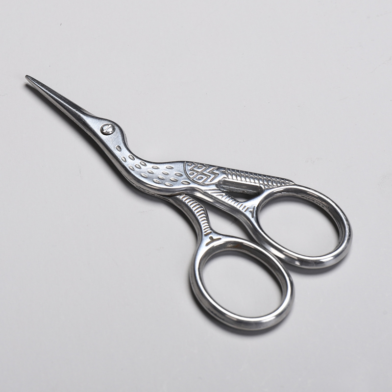 茶艺剪刀 茶具配件 日式复古鹤形剪刀 铜合金 家用茶叶包装泡袋剪刀