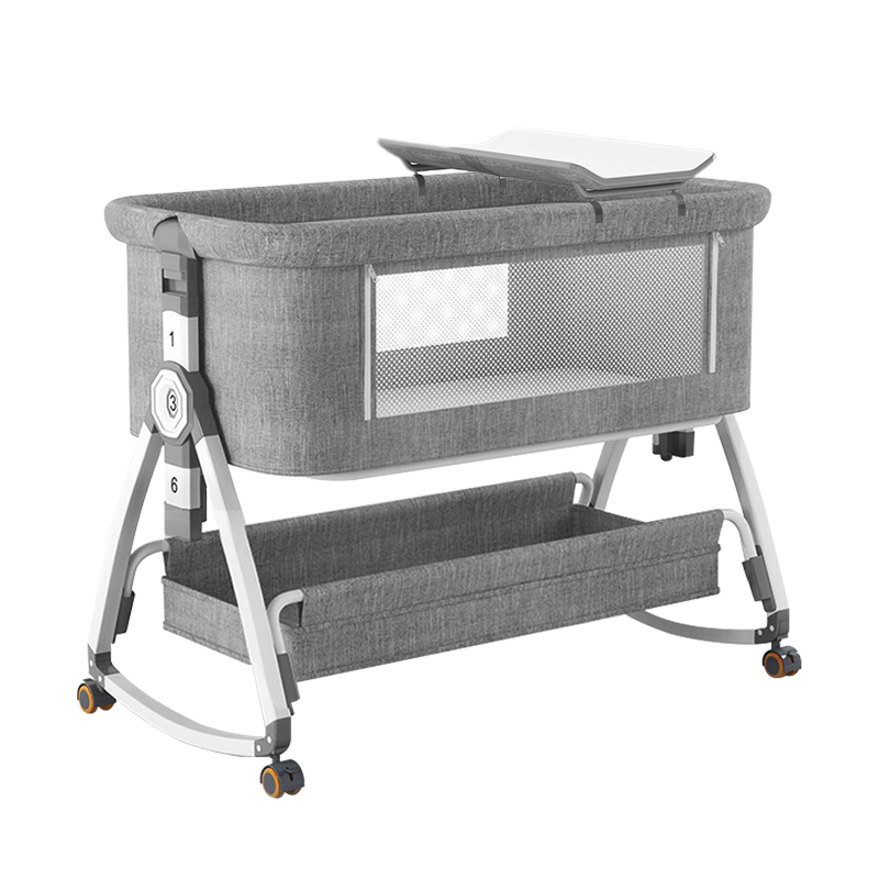 ���ڲ�����ANGI BABY������Ӥ��������̨��ƴ�Ӵ󴲱���ҡҡ�����ƶ��๦�ܺ�˯���� Ī���ϻ� ��̨+Ҭ���ص�+�������