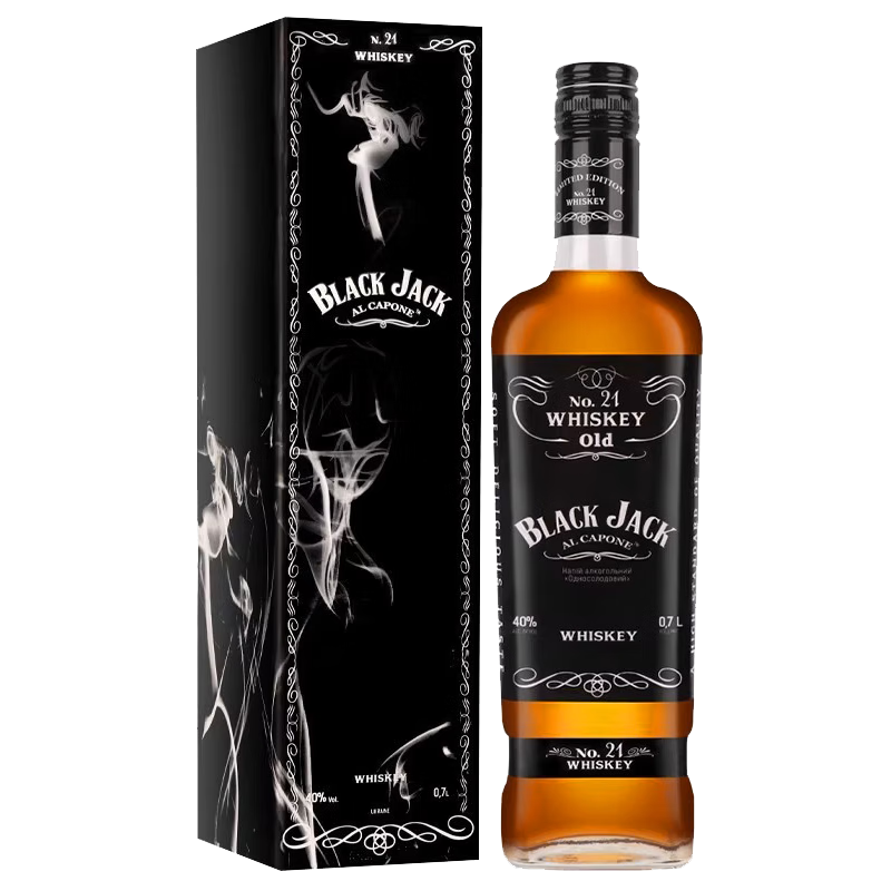 咖维纳黑杰克 乌克兰进口洋酒 烈酒调配型威士忌 黑杰克乌克兰威士忌