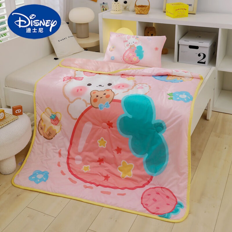 迪士尼（Disney）A类冰丝幼儿园夏凉被婴童空调被午睡夏季薄款毯婴儿宝宝床可机洗 甜心小兔 120*150cm夏被