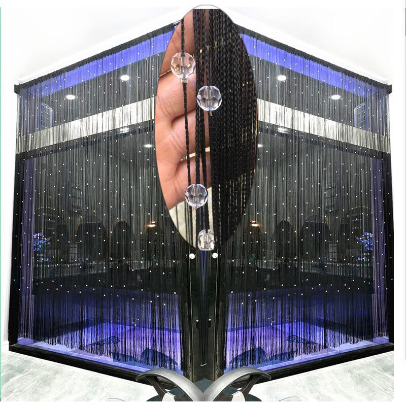 润华年k9水晶珠线帘隔断帘加密装饰帘门帘珠帘玄关流苏帘婚庆酒店风水